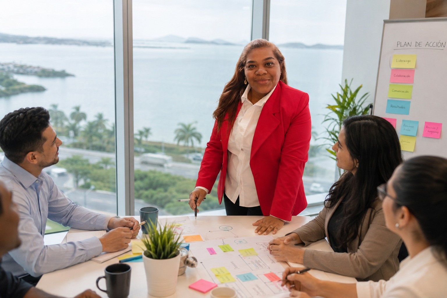 Sesión estratégica con equipo de trabajo
